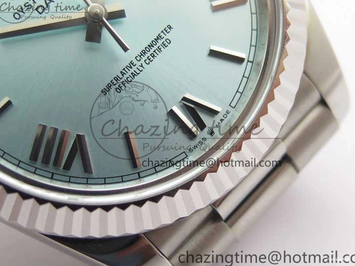 SS Dial 1:1 A2836 Tiffany SS Bracelet Maker Roman Date 40 Bp Blue Edition Day on Best 0412